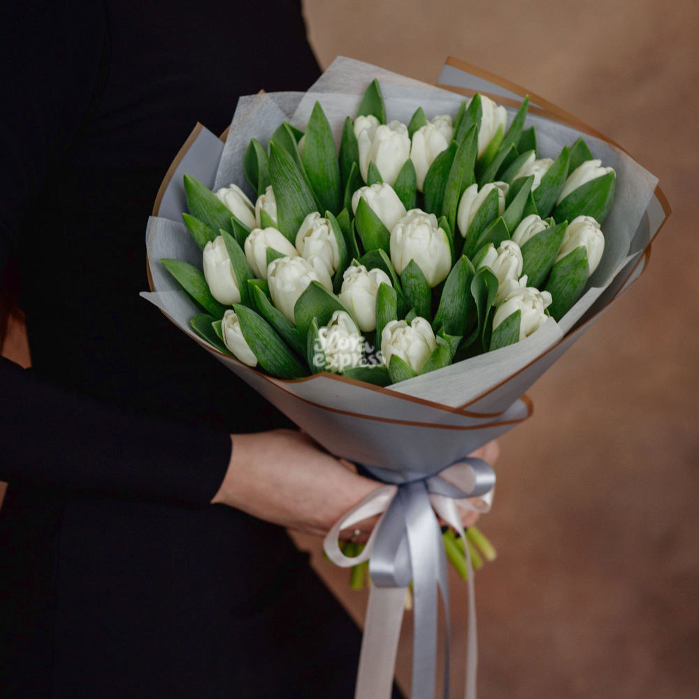 

Букет «Flora Express», 25 белых тюльпанов